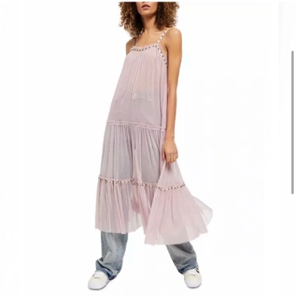NWT Free People Intimately Night Out Rose Dress or Slip Fits Sizes XS-L